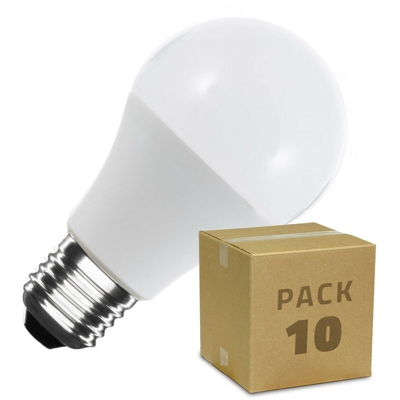 Pack Lampadine LED E27 A60 12W (10 u) Bianco Naturale 4000K - 4500K - LEDKIA