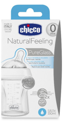 CHICCO BIBERON NATURALFEELING VETRO 0M+ 150 ML características