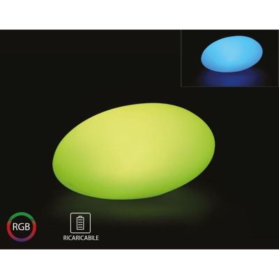 Sasso LED 1W RGB con Telecomando IR 24 Tasti e Alimentatore IP67 Dimmerabile - V-tac