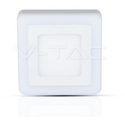 Pannello a Doppio LED Montaggio a Plafone Quadrato 6W+2W 4500K - V-tac