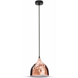 Lampadario LED a Goccia in Metallo con Portalampada E27 (Max 60W) Colore Oro Rosa a Specchio Ø230mm - V-tac precio