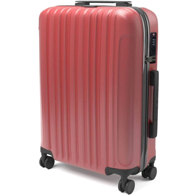 Sammy - Trolley rigido da viaggio bagaglio a mano valigia voli 4 ruote 55 x 35 x 20 cm, Rosso - EGLEMTEK
