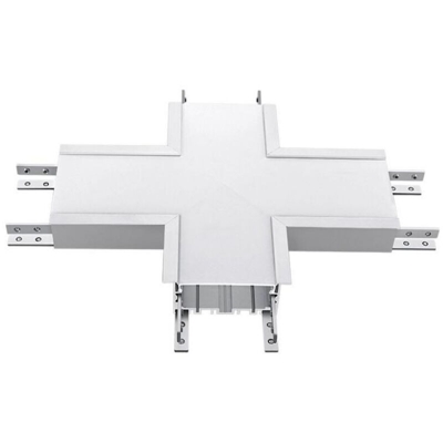 Connettore LED a Incasso Lineare a X 16W Colore Argento 4000K - V-tac