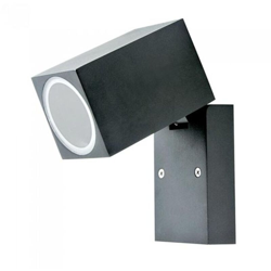Portafaretto LED da Muro Quadrato GU10 (Max 35W) Orientabile Colore Nero IP44 - V-tac precio