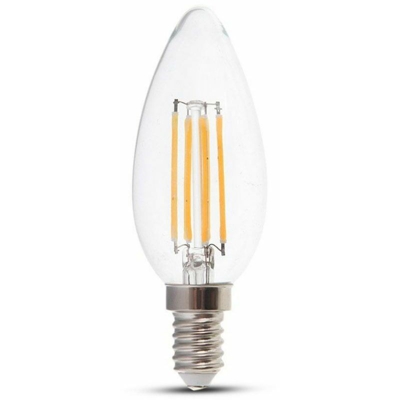 Lampadina LED Chip Samsung E14 4W Candela Filamento 2700K - V-tac