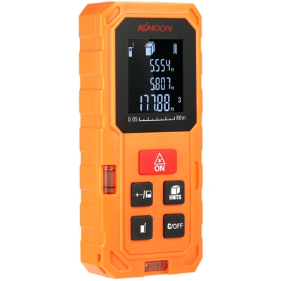 Misuratore di distanza laser portatile digitale 80m Misuratore di distanza ad alta precisione Lunghezza area del volume 20 Memorizzazione dei dati