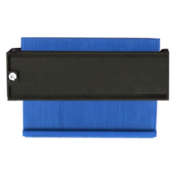 Calibro di contorno con misura di precisione Calibro di profilo Righello di misurazione per artigiano per forme irregolari, blu, 12 cm - ASUPERMALL precio