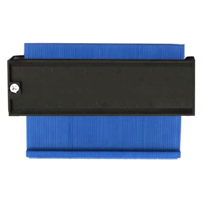 Calibro di contorno con misura di precisione Calibro di profilo Righello di misurazione per artigiano per forme irregolari, blu, 12 cm - ASUPERMALL