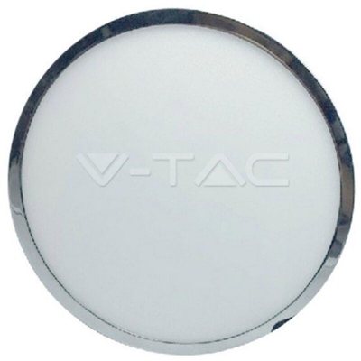 Pannello LED V-TAC Montaggio a Plafone Rotondo 6W Colore Cromato 3000K