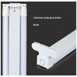 Plafoniera LED Doppia per T8 120cm IP20 - V-tac en oferta