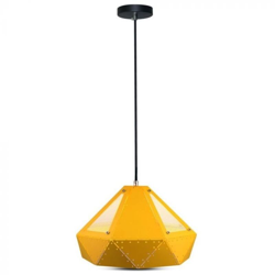 Lampadario LED a Prisma in Metallo con Portalampada E27 (Max 60W) Colore Giallo - V-tac precio