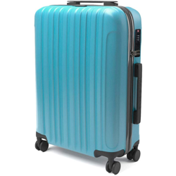 Sammy - Trolley rigido da viaggio bagaglio a mano valigia voli 4 ruote 55 x 35 x 20 cm, Light Blu - EGLEMTEK precio