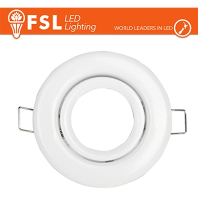 FSL - portafaretto incasso CE IP20 bianco interno orientabile tondo lif flfss608w