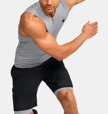Maglia senza maniche UA RUSH™ HeatGear® Compression da uomo