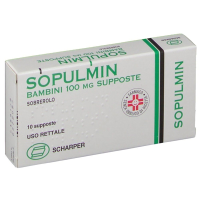 Sopulmin Bambini 100 mg Supposte