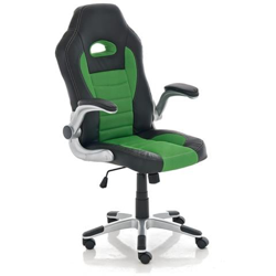 Sedia Ufficio Gaming John I Poltrona Racing in Similpelle E Rete Alto Schienale E Altezza Regolabile I Sedia Gamer con Braccioli Regolabili Verde en oferta