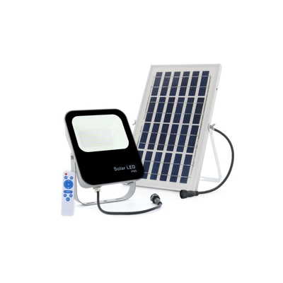 Proiettore A Led Solare 30W IP65 Telecomando | Bianco Freddo (LM-PSL-30W-CW) - GREENICE