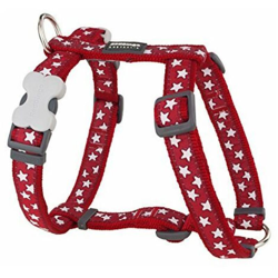 Desinger Cablaggio del Cane, Stelle Bianche su Rosso (25Â mm x (Collo: 46Â âÂ 76Â cm/56Â âÂ 80Â cm) L - Red Dingo en oferta
