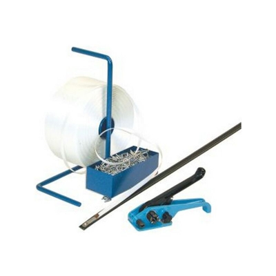 Sistema Completo Di Reggiatura Nastro In Poliestere, Larghezza. : Nastro: 19 Mm Lungo. 600 M, Carico Di Rottura 5500 N - FP