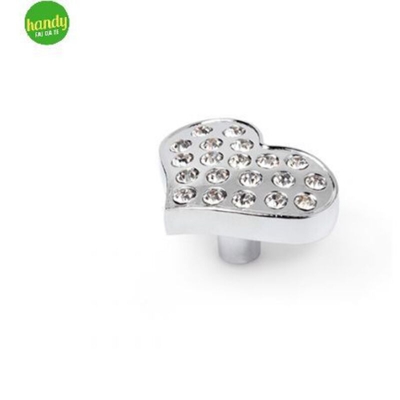 Pomolo stile decorativo, Zama, Cromato Lucido/Vetro. Marchio REI