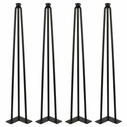 Set di 4 Gambe Tavolo a Forcina, Bar, Gambe per tavolo da hotel, Supporto Per Gamba da Tavolino, 71CM - OOBEST en oferta