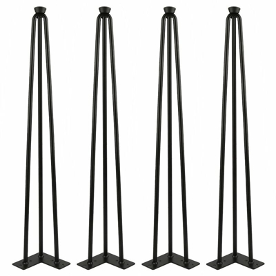Set di 4 Gambe Tavolo a Forcina, Bar, Gambe per tavolo da hotel, Supporto Per Gamba da Tavolino, 71CM - OOBEST