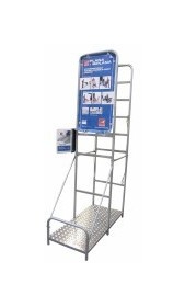 ESPOSITORE RAMPE ALLUMINIO 10 POSTI VUOTO - Gierre