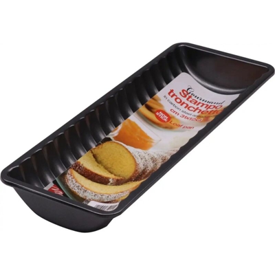 Stampo da Forma Tronchetto o Plumcake Antiaderente 31 x 12 x 4 Cm in Alluminio - LGVSHOPPING