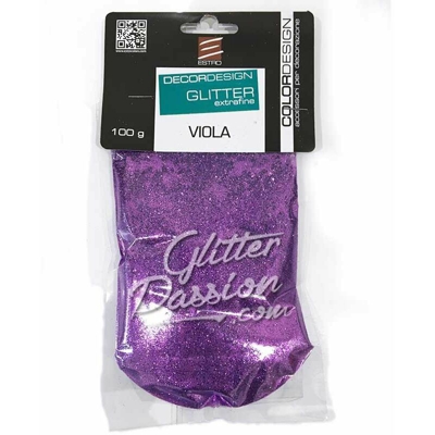 ESTRO- GLITTER IN POLVERE EXTRAFINE VIOLA 100 Gr_ - COVEMA