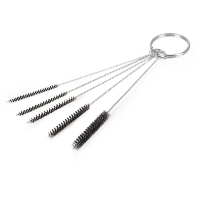 Set di 5 spazzole per pulizia pistola a spruzzo verniciatura aerografo - WILTEC
