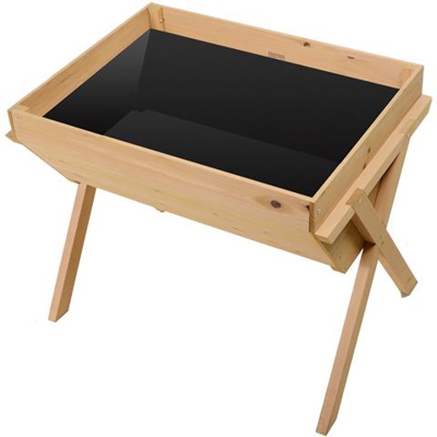 Fioriera Orto Urbano In Legno Rivestito Con Tessuto Non Tessuto Per Giardinaggio Piante E Ortaggi 100 X 70 X 80cm