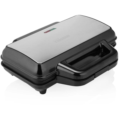 Piastra per Waffle WF-1171 1000 W Nero e Argento - Tristar