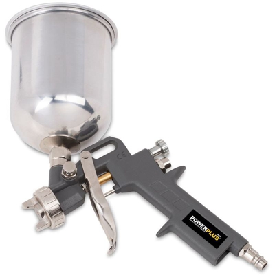Pistola A Spruzzo Aerografo A Gravità Per Verniciatura Professionale 400Cc 1.5Mm - POWERPLUS