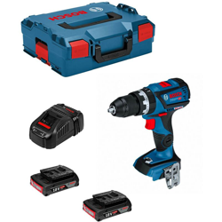 Trapano a Percussione BOSCH GSB 18V-60 C (2 x 2,0 Ah + GAL1880CV + L-Boxx136) características