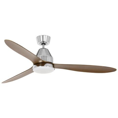 Lucci Air 213045 Cromo E Marrone Ventilatore Soffitto Luce E Telecomando
