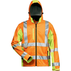 Giacca Softshell Ad Alta Visibilità Hoss Taglia S, Arancione/Giallo - ELYSEE en oferta