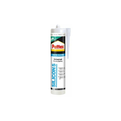 Pattex - SILICONE ACETICO UNIVERSALE RAL 9010 bianco ml 280