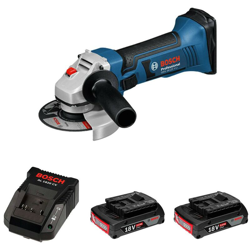 Smerigliatrice BOSCH GWS 18-125 V-LI (2 x 2,0 Ah + AL1820CV + Cartone) características