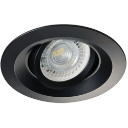 faretto incasso colie 1 luce 75 mm CE IP20 alluminio interno nero orientabile kan 26743 - KANLUX características