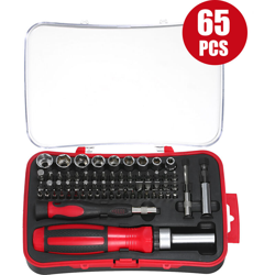 conducente cricchetto 65PCS dado e kit cacciavite cacciavite Low Bit-magnetico e 1/4 unita insieme dello zoccolo 51-Piece Slotted prese / Philips / precio