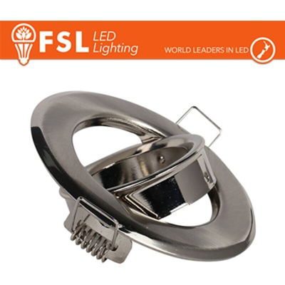 FSL - portafaretto incasso CE IP20 interno nichel satinato orientabile tondo lif flfss608g