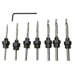 22pcs Drill Bits Countersink Set di chiavi con profondita regolabile collane di legno di arresto - ASUPERMALL en oferta