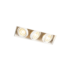 Faretto da incasso oneon trimless - Design - Acciaio - Bianco - Allungato Max. 3 x Watt - Qazqa en oferta