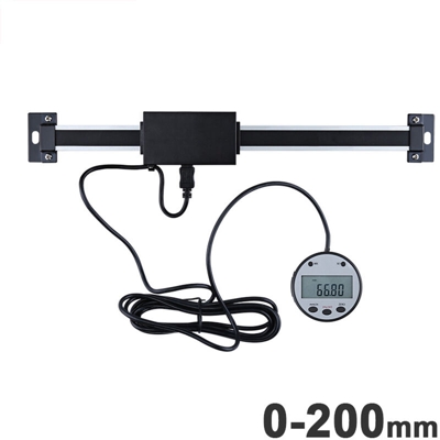 Asupermall - Righello digitale lineare verticale Lettura scala Dimensioni opzionale 0,01 mm Display remoto magnetico Strumenti esterni Righello