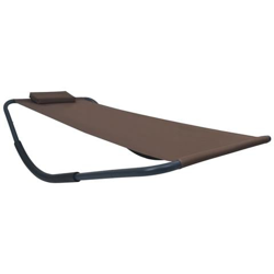Lettino Da Giardino Marrone 200x90 Cm In Acciaio precio