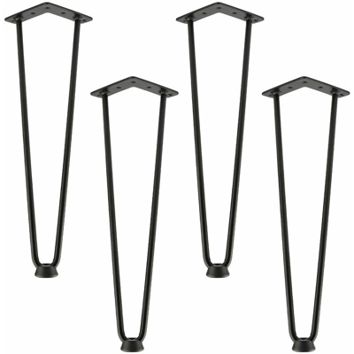 Set di 4 Gambe Tavolo a Forcina, Bar, Gambe per tavolo da hotel, Supporto Per Gamba da Tavolino, 12mm - OOBEST