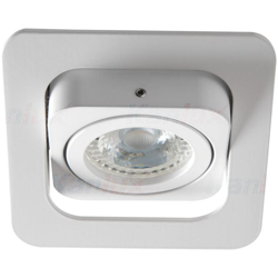 faretto incasso alren 1 luce CE IP20 alluminio bianco interno orientabile quadrato kan 26758 - KANLUX en oferta