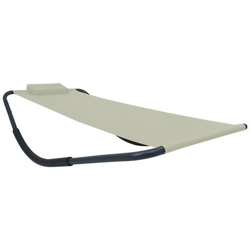 Lettino Da Giardino Crema 200x90 Cm In Acciaio precio