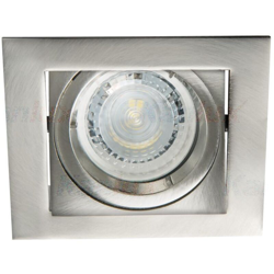faretto incasso alren 1 luce CE IP20 alluminio cromo opaco interno orientabile quadrato kan 26756 - KANLUX características