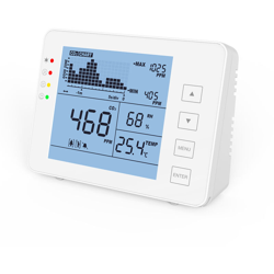 Rivelatore CO2 portatile multifunzionale dell'aria interna casa intelligente analizzatore di qualita Inquinamento dell'aria in casa del monitor, en oferta
